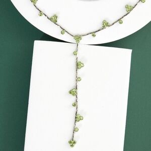 90's Silver Y Drop Necklace